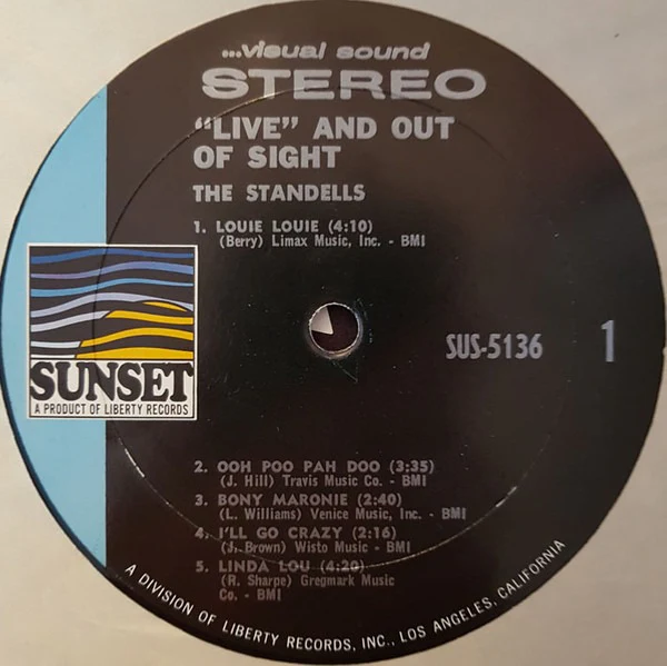 The Standells: "Live" And Out Of Sight 12" - Image 3