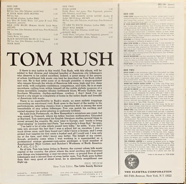 Tom Rush: S/T 12" - Image 2