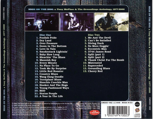 Tony McPhee & the Groundhogs: High On The Hog 2xCD - Image 2