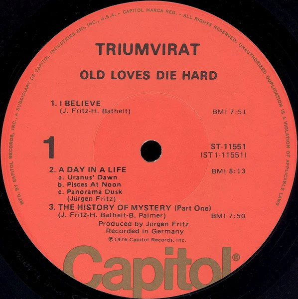 Triumvirat: Old Loves Die Hard 12" - Image 3