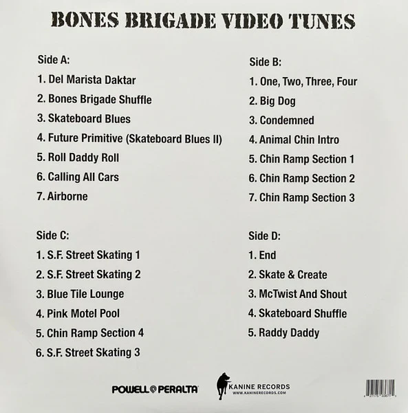 Various: Bones Brigade Video Tunes (Soundtrack Music From Video Show, Future Primitive & Animal Chin) 2x12" - Image 2